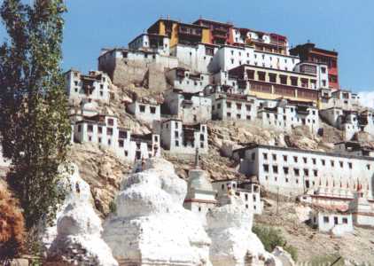 Tikse Gompa is just 3 km farther south from Shey Gompa.