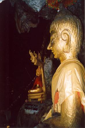 Buddhas under the stalactites