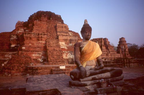 Ayuthaya was Thailand's capital from 1350 to 1767.