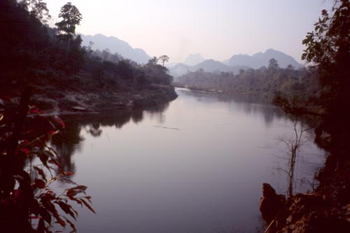 Unlike most rivers in SE Asia, this one flows north.