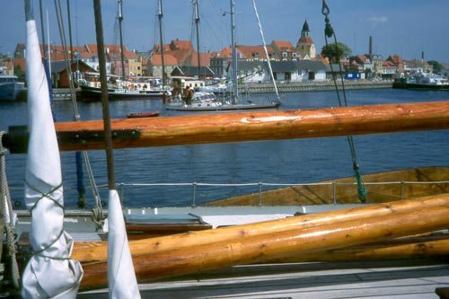 Danes and visitors delight in admiring the beautiful boats.