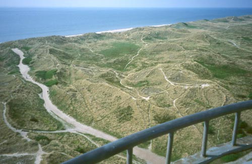 sand dunes make up the west coast of Jutland