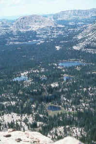 view west from the summit of Bald Mtn.